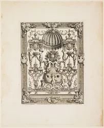 Panneau décoratif n° 190 : Armes de Colbert, de Panneaux, vers 1670-1680